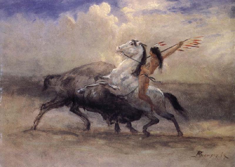 Albert Bierstadt Last of the Buffalo France oil painting art